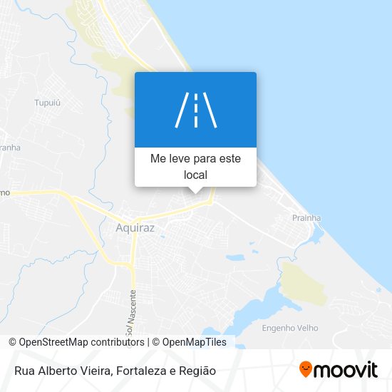Rua Alberto Vieira mapa