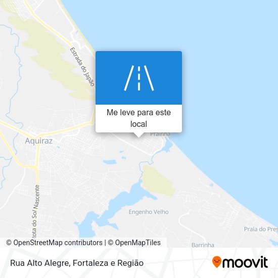 Rua Alto Alegre mapa