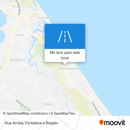 Rua Arraia mapa