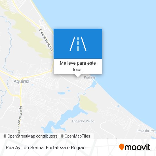 Rua Ayrton Senna mapa