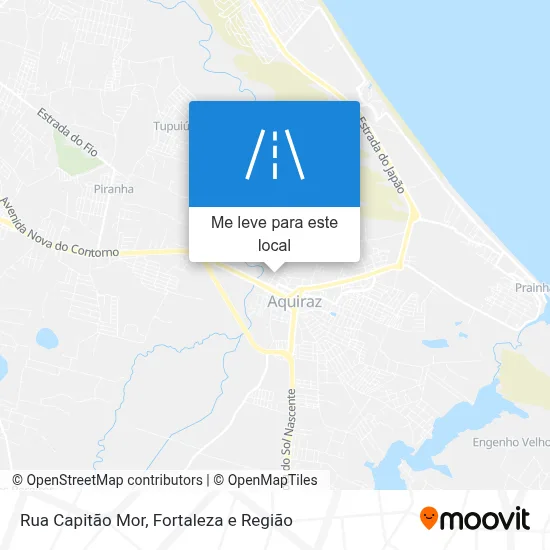 Rua Capitão Mor mapa