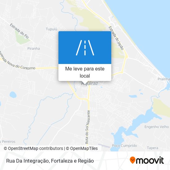 Rua Da Integração mapa