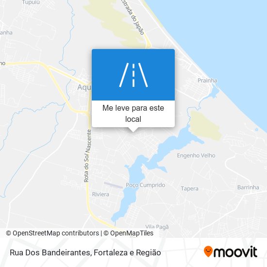 Rua Dos Bandeirantes mapa