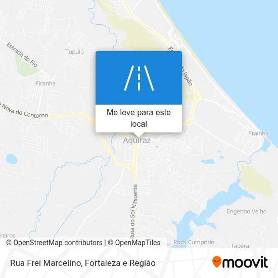 Rua Frei Marcelino mapa