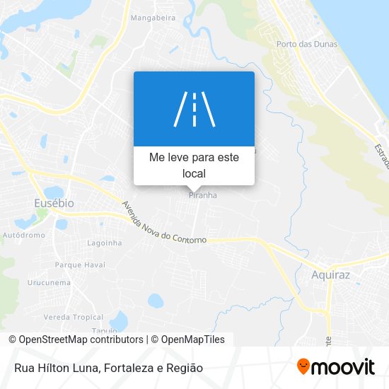 Rua Hílton Luna mapa