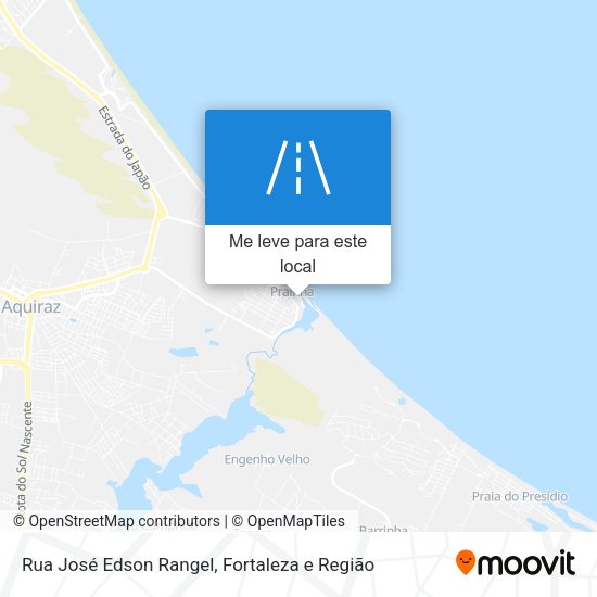 Rua José Edson Rangel mapa