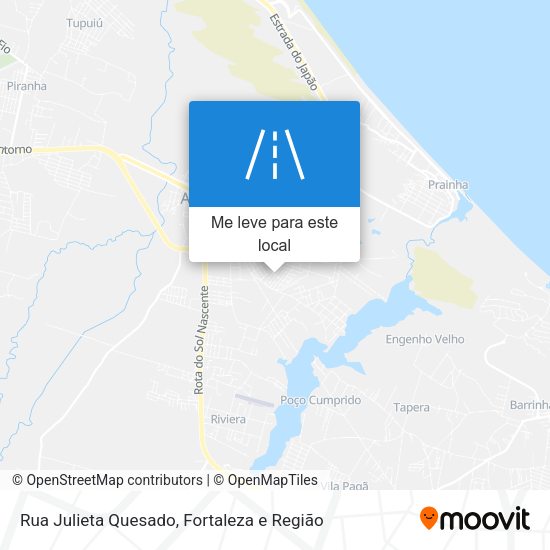 Rua Julieta Quesado mapa