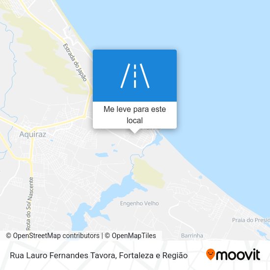Rua Lauro Fernandes Tavora mapa