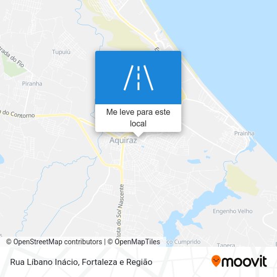 Rua Líbano Inácio mapa