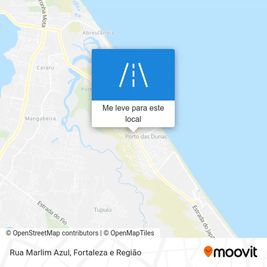 Rua Marlim Azul mapa
