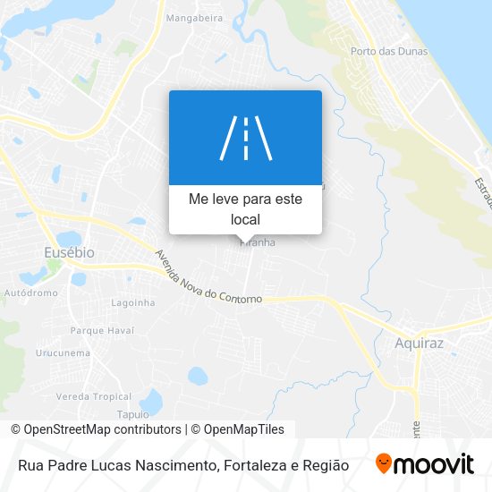Rua Padre Lucas Nascimento mapa
