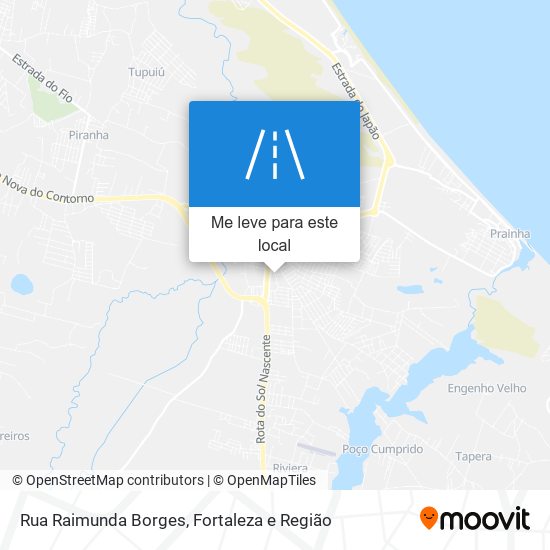 Rua Raimunda Borges mapa