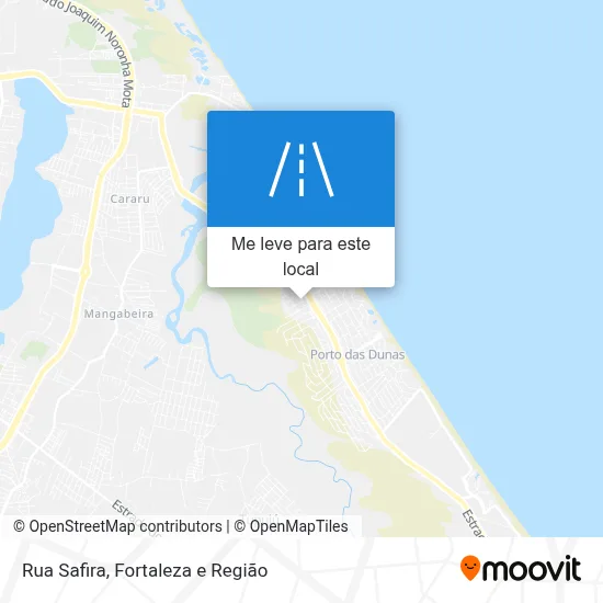 Rua Safira mapa