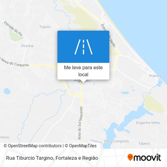 Rua Tiburcio Targino mapa