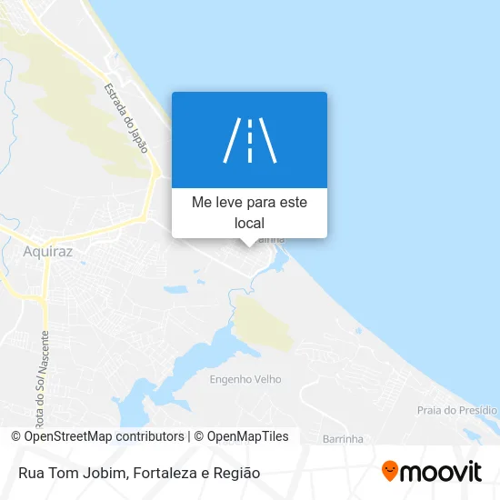 Rua Tom Jobim mapa