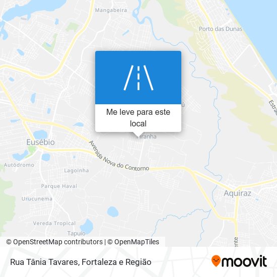 Rua Tânia Tavares mapa