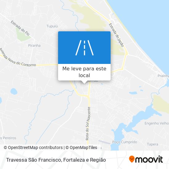 Travessa São Francisco mapa