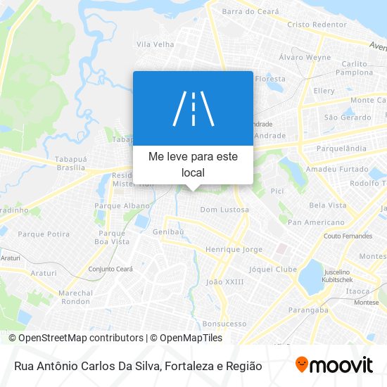 Rua Antônio Carlos Da Silva mapa