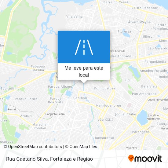 Rua Caetano Silva mapa