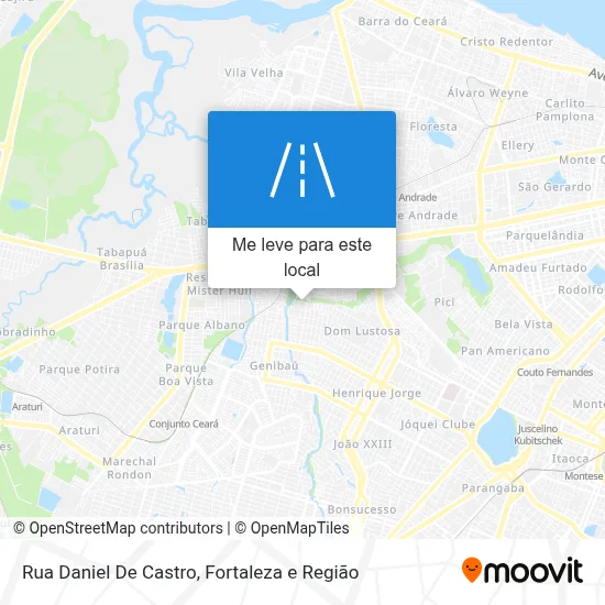 Rua Daniel De Castro mapa