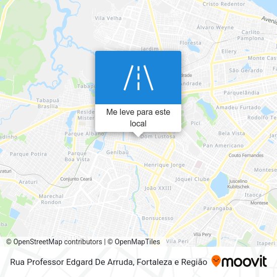 Rua Professor Edgard De Arruda mapa