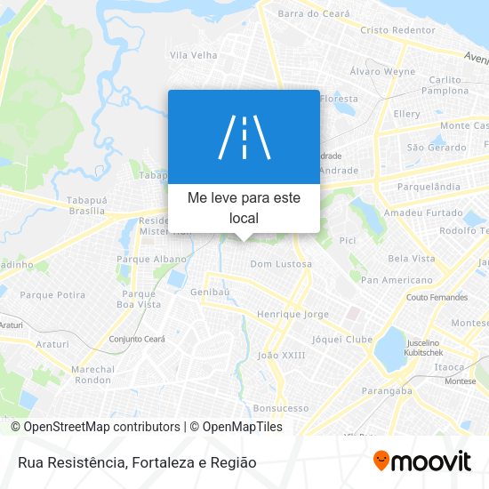Rua Resistência mapa