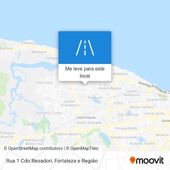 Rua 1 Cdo Resadori mapa