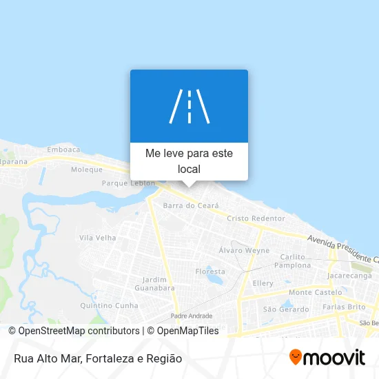 Rua Alto Mar mapa