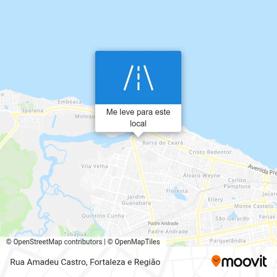 Rua Amadeu Castro mapa