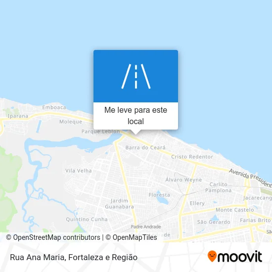 Rua Ana Maria mapa