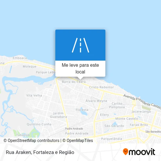 Rua Araken mapa