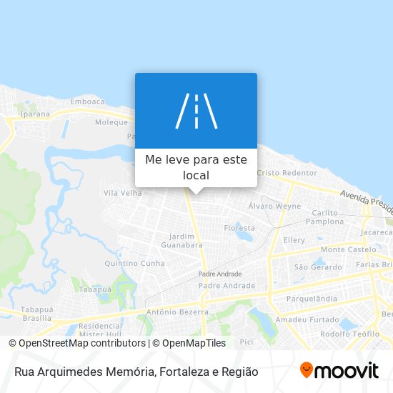 Rua Arquimedes Memória mapa