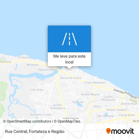 Rua Central mapa
