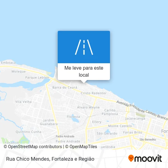 Rua Chico Mendes mapa