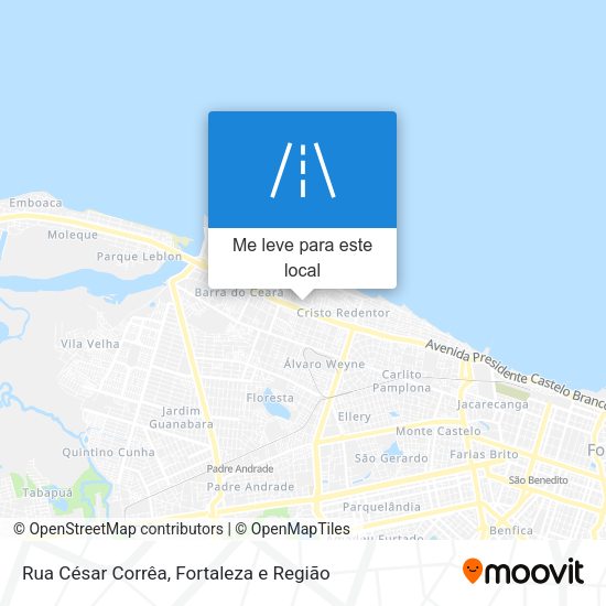 Rua César Corrêa mapa