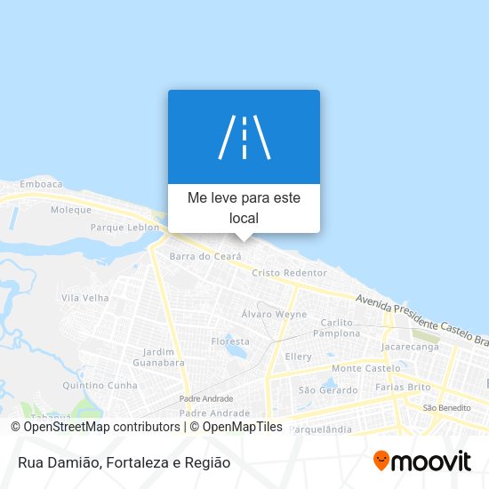 Rua Damião mapa