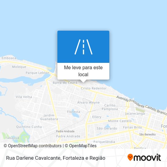 Rua Darlene Cavalcante mapa
