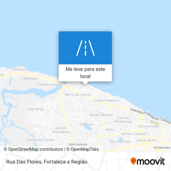 Rua Das Flores mapa