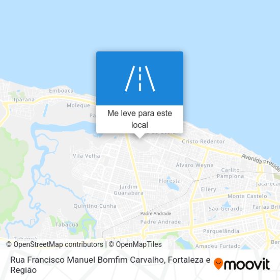 Rua Francisco Manuel Bomfim Carvalho mapa