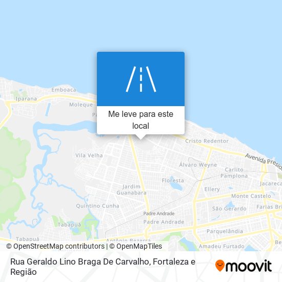 Rua Geraldo Lino Braga De Carvalho mapa