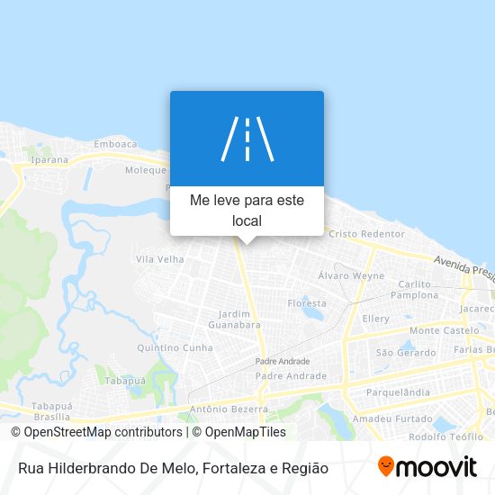 Rua Hilderbrando De Melo mapa