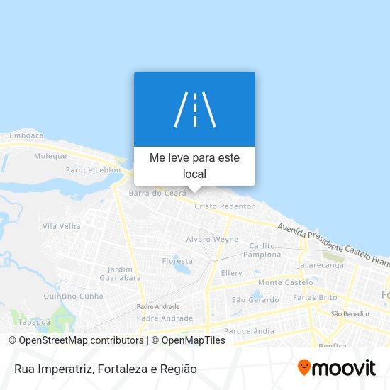 Rua Imperatriz mapa