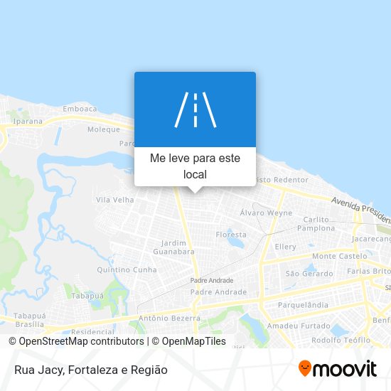 Rua Jacy mapa