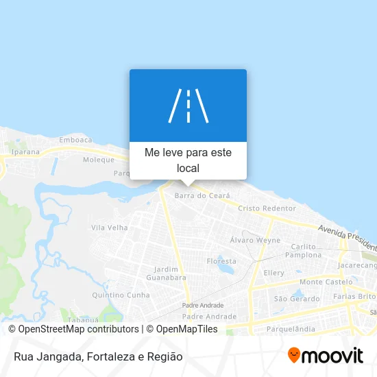 Rua Jangada mapa
