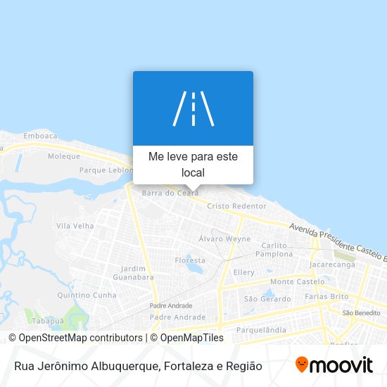 Rua Jerônimo Albuquerque mapa