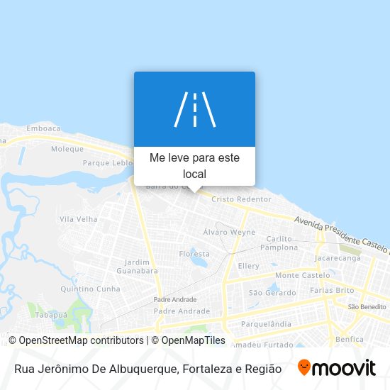 Rua Jerônimo De Albuquerque mapa