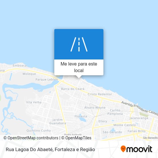 Rua Lagoa Do Abaeté mapa