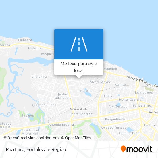 Rua Lara mapa