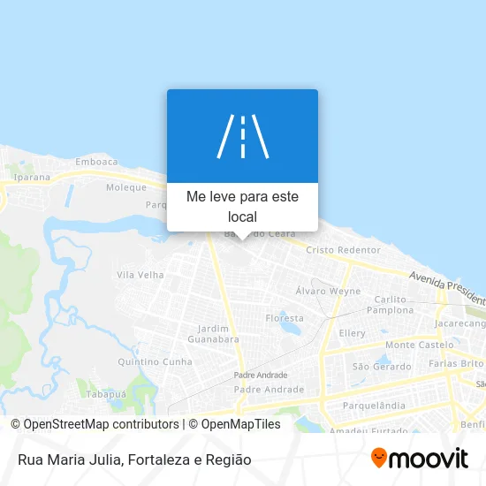 Rua Maria Julia mapa