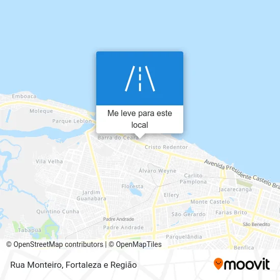 Rua Monteiro mapa